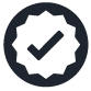 Weißes Icon